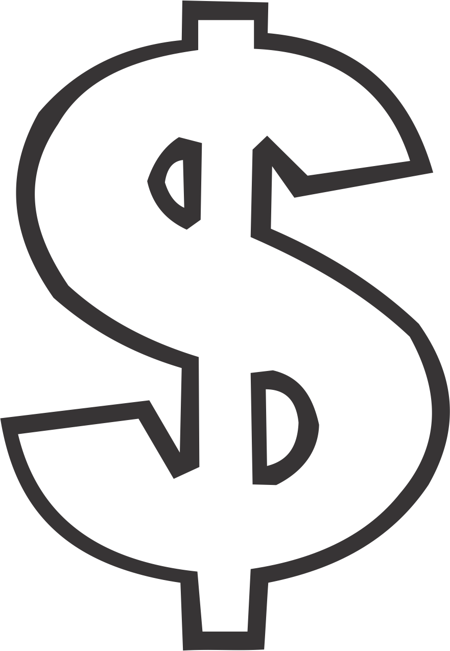 Dollar Sign Sheet Coloring Pages